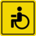 Знак инвалид за рулём